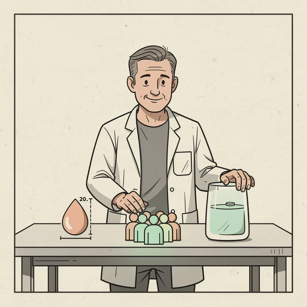 Scientist compares measurement, human study and finished product evidence
